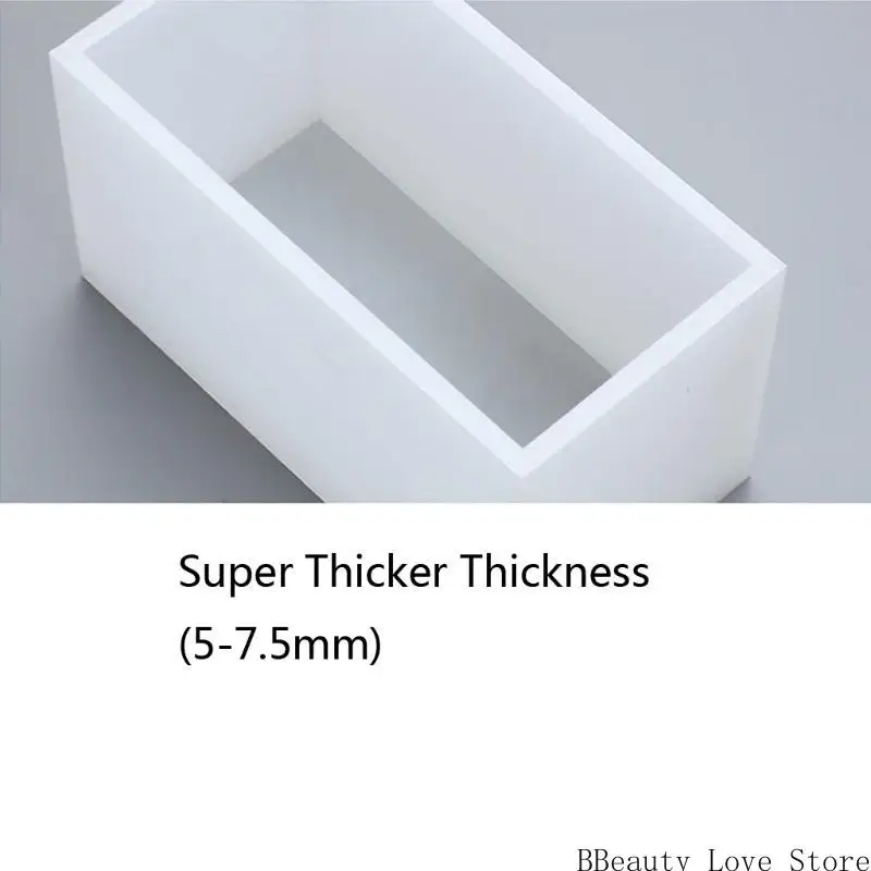 Square Long Rectangle Silicone Mold Soap Moulds Baking Trays for Handmade Mold