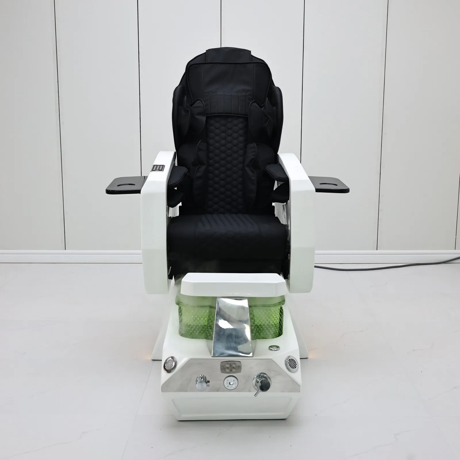 Pedicure Massage Chair Foot Bath Leather Adjustable Backrest Nail Salon Manicure Spa Chair Mobile With Ambient Light