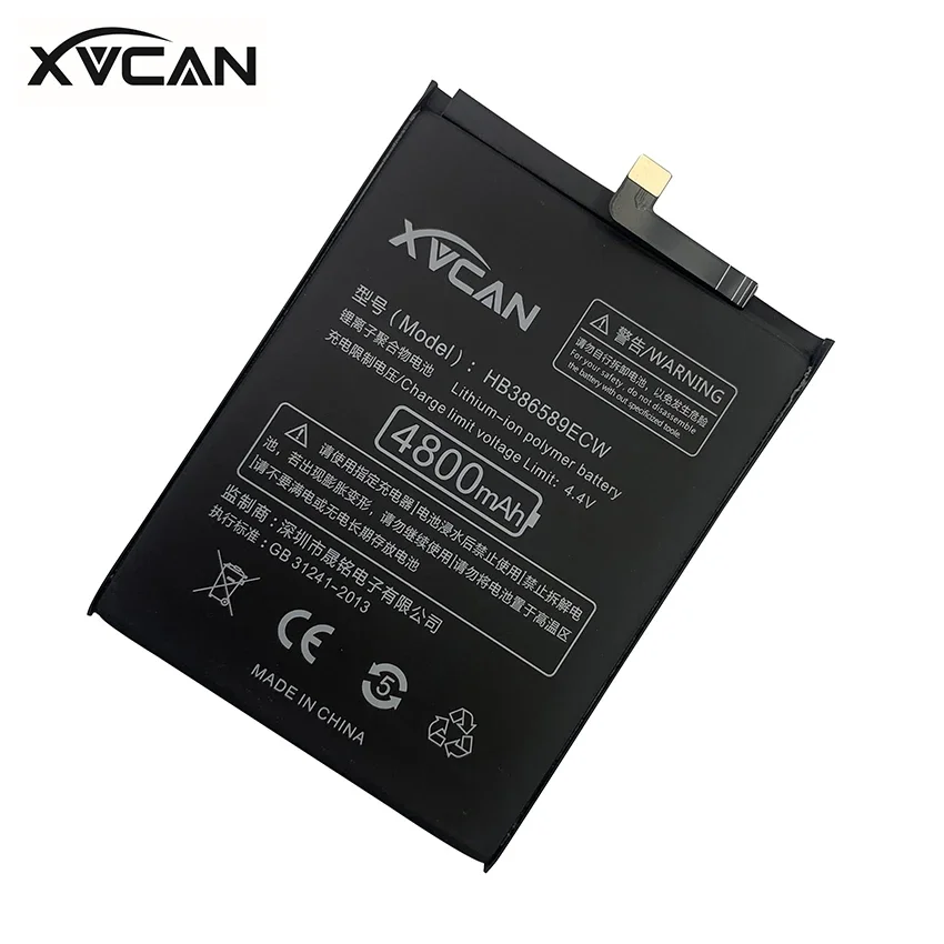 Original XVCAN HB386589ECW For Huawei P10 Plus Honor 8X 4800mAh View 10 Mate 20 Lite P10Plus Nova 3 4 5T Battery Batteria