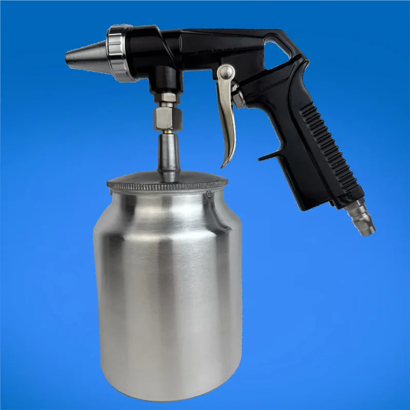 Pneumatic sandblasting gun for small hand-held pneumatic spray gun siphon large spray spraying tools