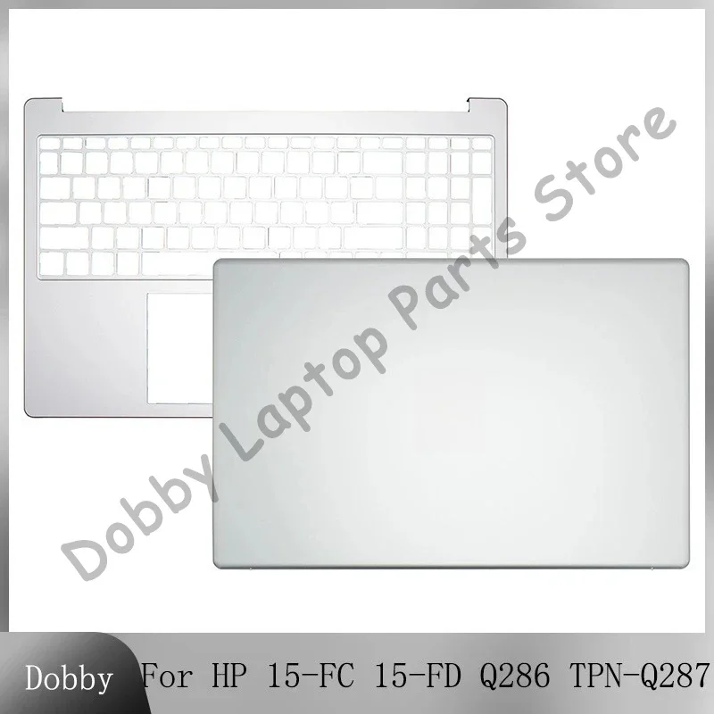 Replace New Silvery Case For HP 15-FC 15-FD 250 G10 TPN- Q286 TPN-Q287  LCD Back Cover Rear Lid Palmrest Upper Case N36090-001