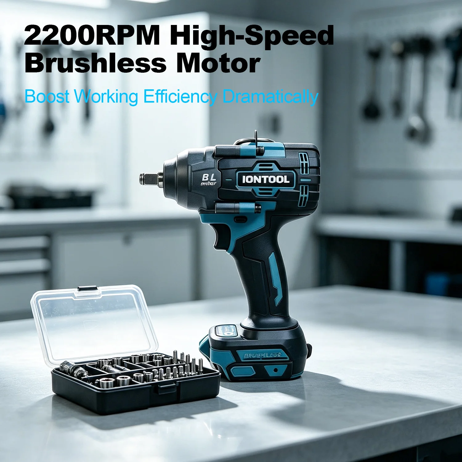 IONTOOL Cordless Impact Wrench Tool Only DTW1000 Heavy Duty Construction DIY Power Tool Compatible with Makita 18V Battery