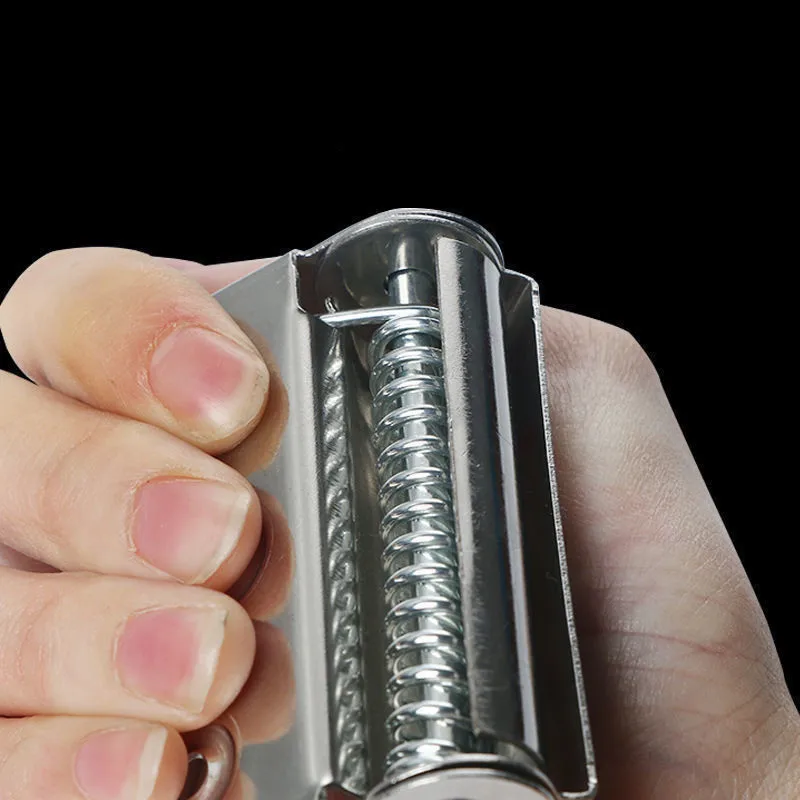 2PCS Stainless Steel Butterfly Hinge Automatic Closing Door Closer  Swing  Screen Window Spring Hinge