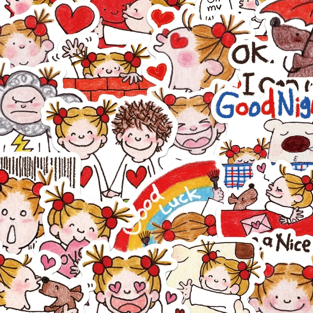 

180 cute cartoon COCO sauce girl stickers diy notebook decorative water glass waterproof stickers diy