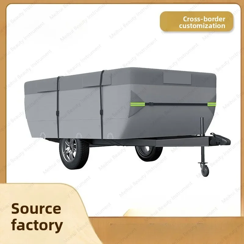 Hot-selling C-class Folding RV Cover, Waterproof Non-woven RV Cover, Camping Support Trailer RV Cover