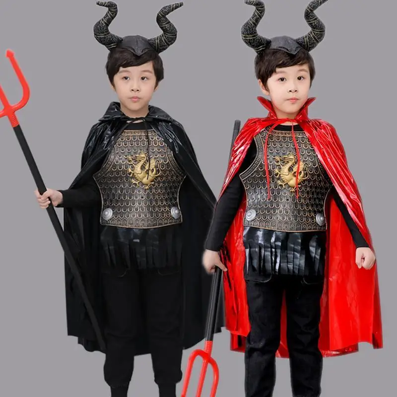 

Halloween Performance Costume Children's Bull Demon King Clothes Role-playing Cosplay Outfit for Party And Dance