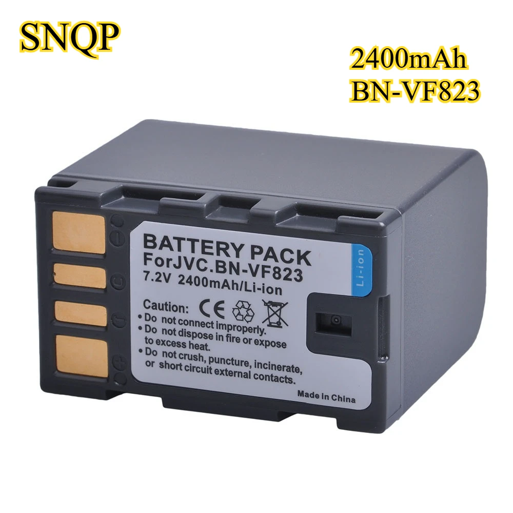 

2400mAh BN-VF823 Digital Camera Lithium Battery Suitable for JVC BN-VF908 HM1 MG830 HM400 MG575 Camera Battery