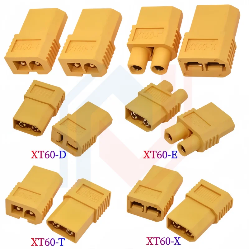 Адаптер-конвертер XT60-D XT60-X XT60-T XT60-E XT60 (штекер) на T/Trx/EC3/Tamiya, латунный, позолоченный, для LiPo аккумуляторов, для радиоуправляемых моделей
