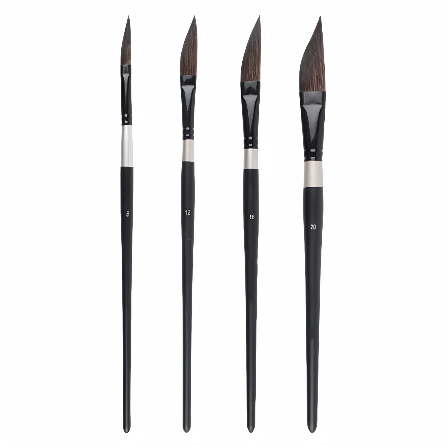 4-pcs set pull wire paint brush gouache nylon hair knife-shaped watercolor pen water painting pen hand-painted art drawing brush