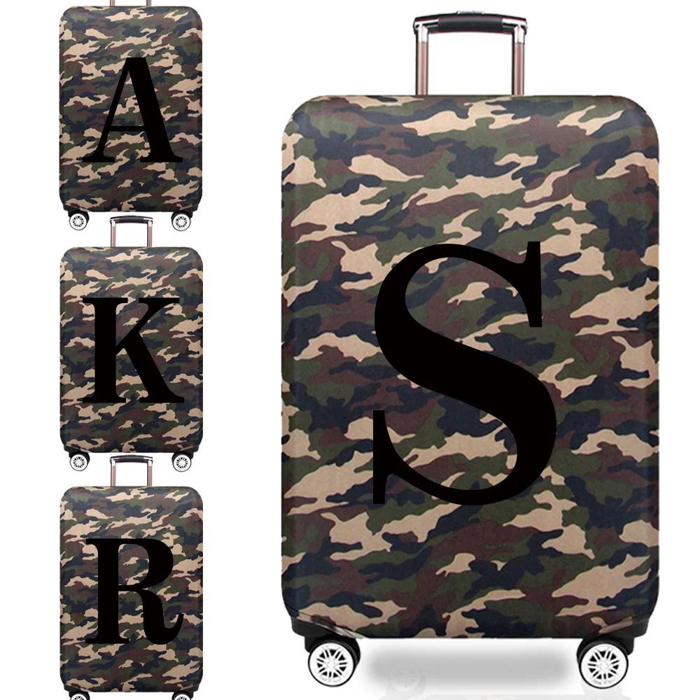 

New Luggage Cover Protective Case Washable Travel Accessories Black Series 18-32inch Trolley Box Suitable Camouflage