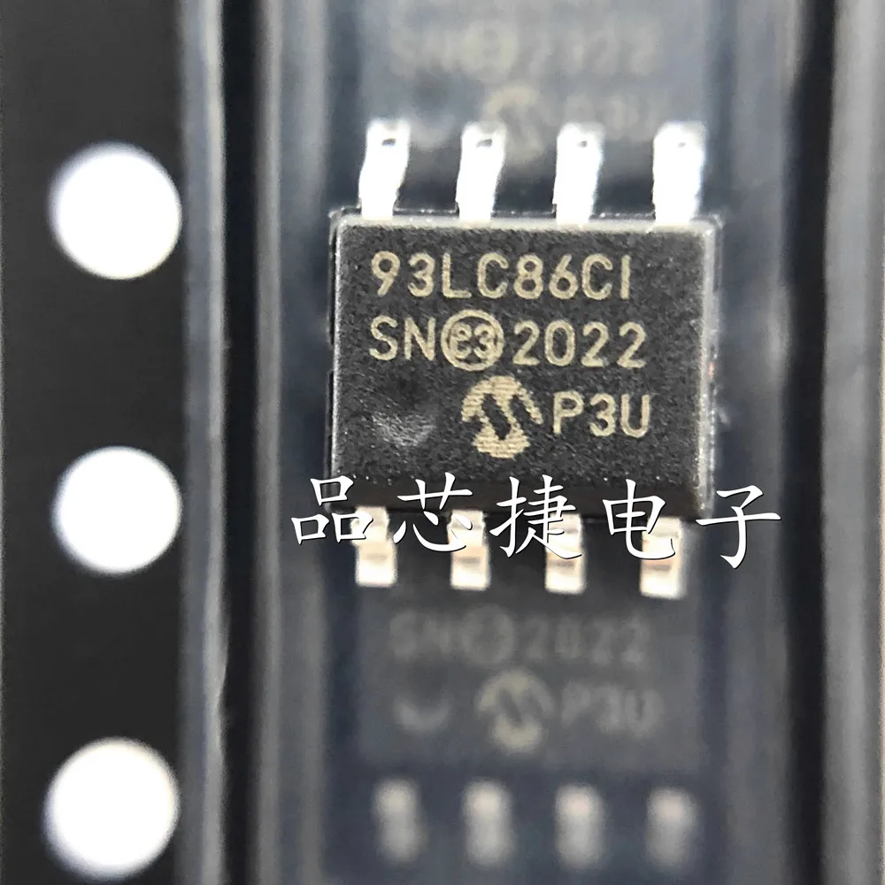 

10pcs/Lot 93LC86CT-I/SN 93LC86C-I/SN Marking 93LC86CI SN SOIC-8 16K Microwire Compatible Serial EEPROM