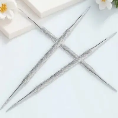 3Pcs Doppelseitige Edelstahl Nagel Werkzeug Pediküre Set Professionelle Eingewachsene Nagel Reiniger Instrument Fuß Pflege Kit