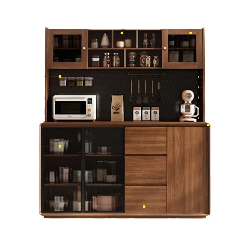 

Solid wood dining side cabinet, wall locker for living room, integrated tea cabinet, dining cabinet, dining preparation cabinet