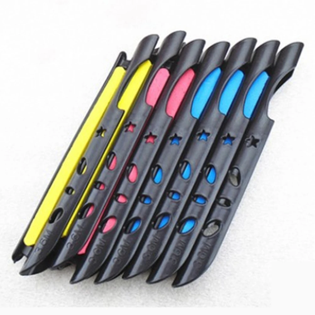 

10 Pcs Fishing Line Board Tackle Wire Clips Pole Ties Leader Holder Winding Plate