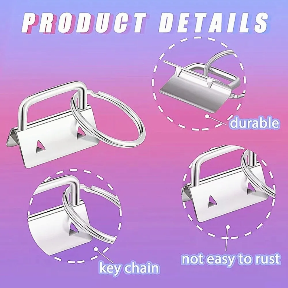 

41 Pcs Pliers Key Fob Hardware Set Complete Kit Professional Bag Strap Hardware Replacement Parts DIY Jewelry Making Tools