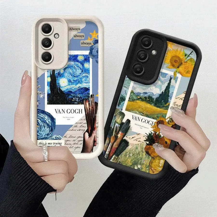 Van Gogh Art Phone Case for Samsung Galaxy A15 A25 A35 A55 A51 A71 A72 A73 A52 A52s A53 A54 Soft 4G 5G Soft Cover