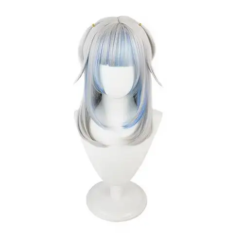 VTuber Hololive Hololive Gawr Gura Cosplay Wig Hololive English Cosplay Hair Gawr Gura headdress Peruca Adult Props