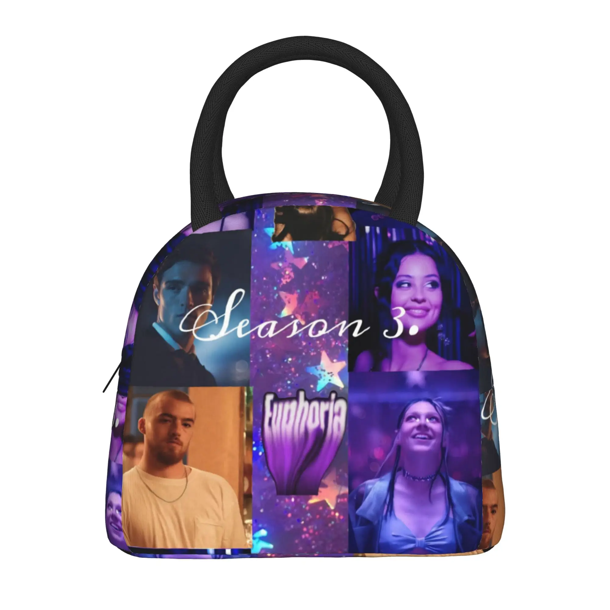 Euphorias Season 3 Merch Sacs à lunch isothermes pour l'école, boîte à nourriture, boîtes à lunch thermiques réutilisables
