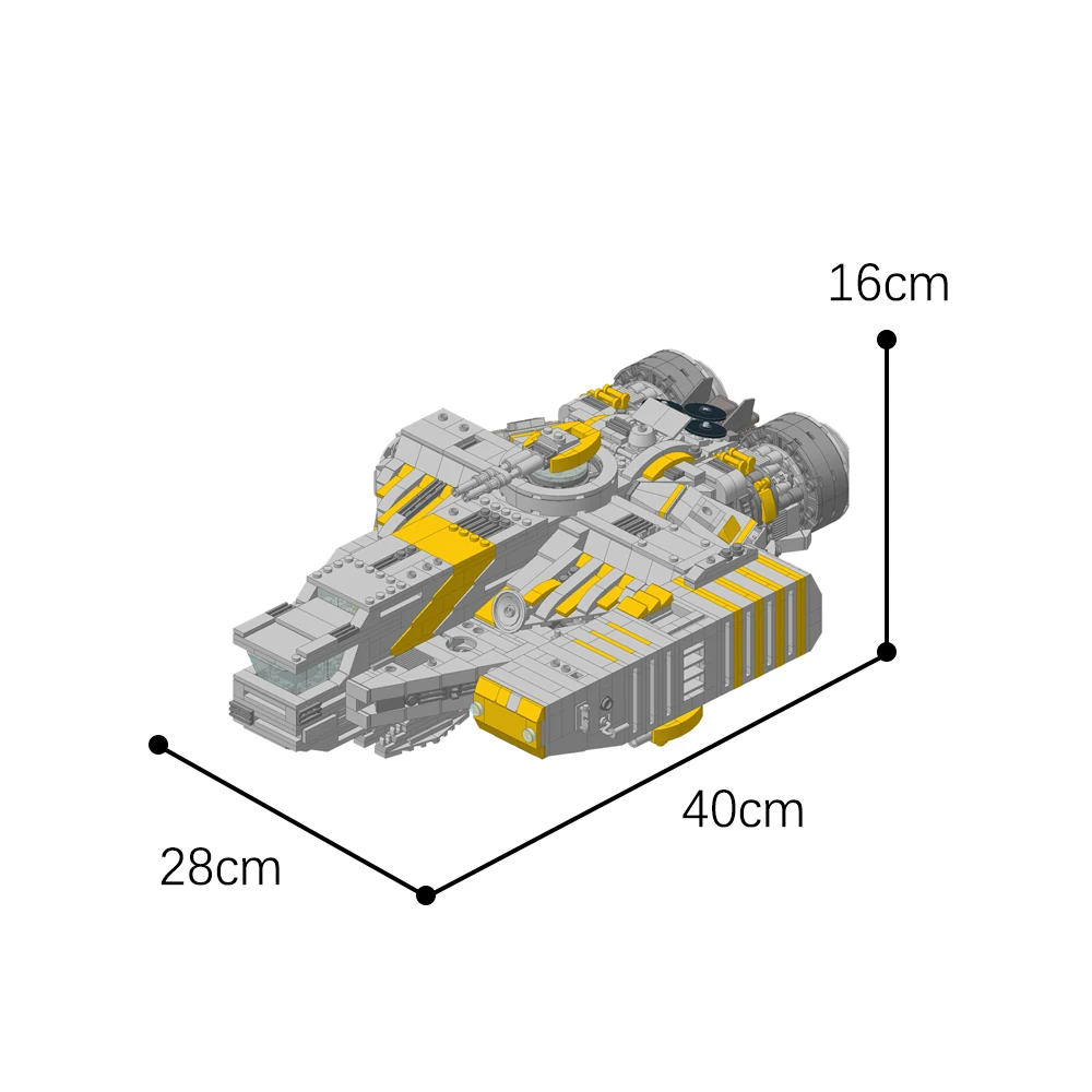 Rebel Army GR-75 Transport Spaceship Building Blocks XS - Stock Light Freighter Space Wars Airship Bricks Battle Ship Toys Child