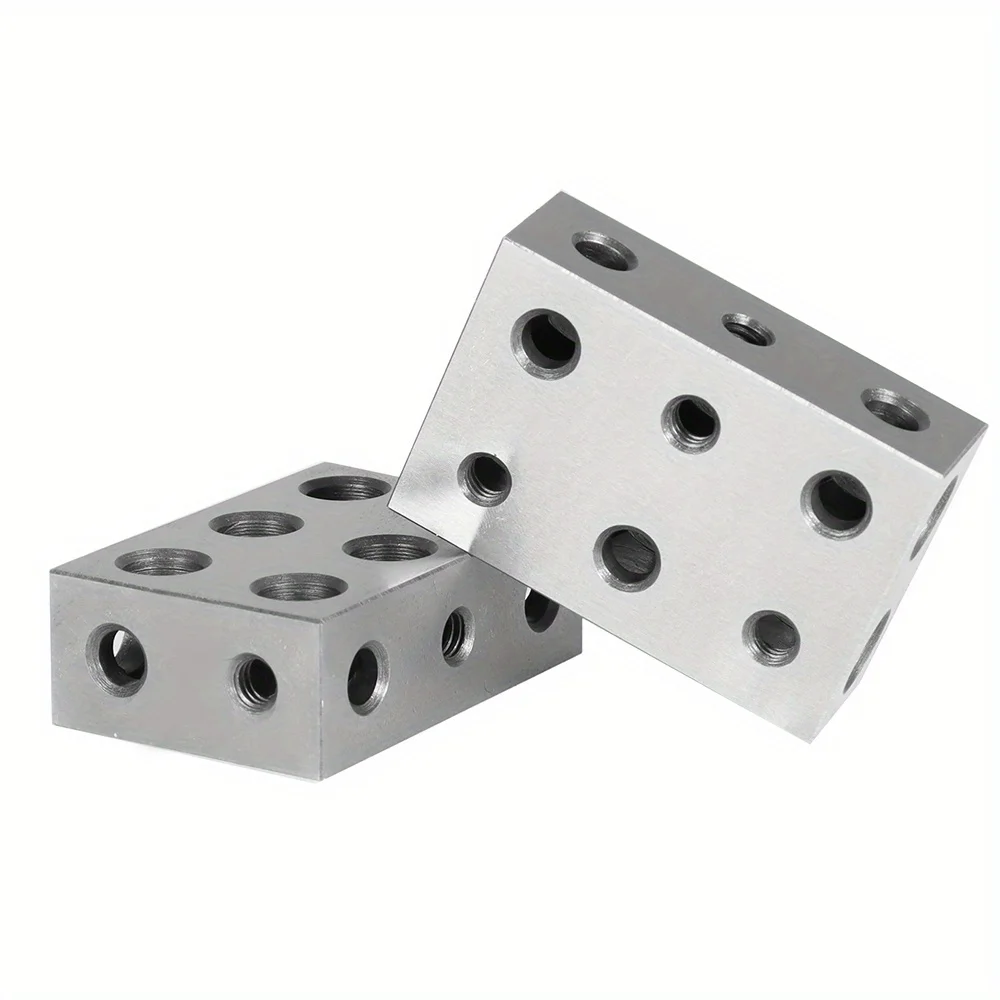 1-2-3 Steel Parallel Block Set 11 Holes Perpendicularity Accuracy 0.0001in 1 2 3 Block