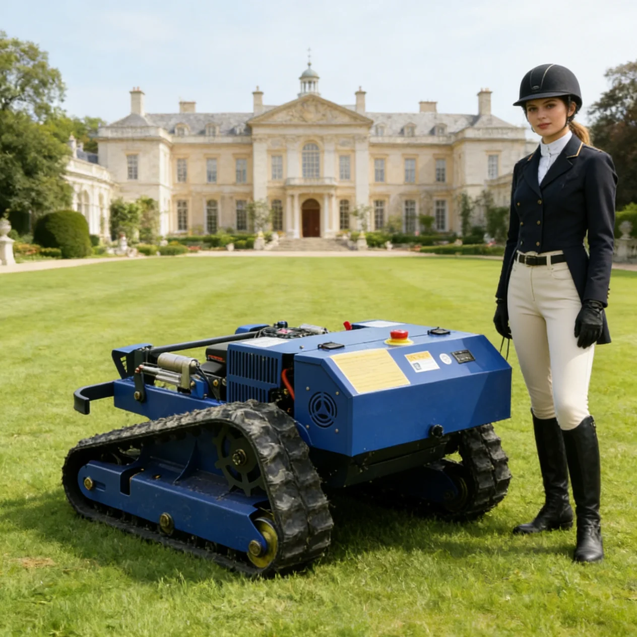 

Customized petrol lawn mower high-quality industrial-grade wireless rotary all-terrain remote-controlled lawn mower for gardens