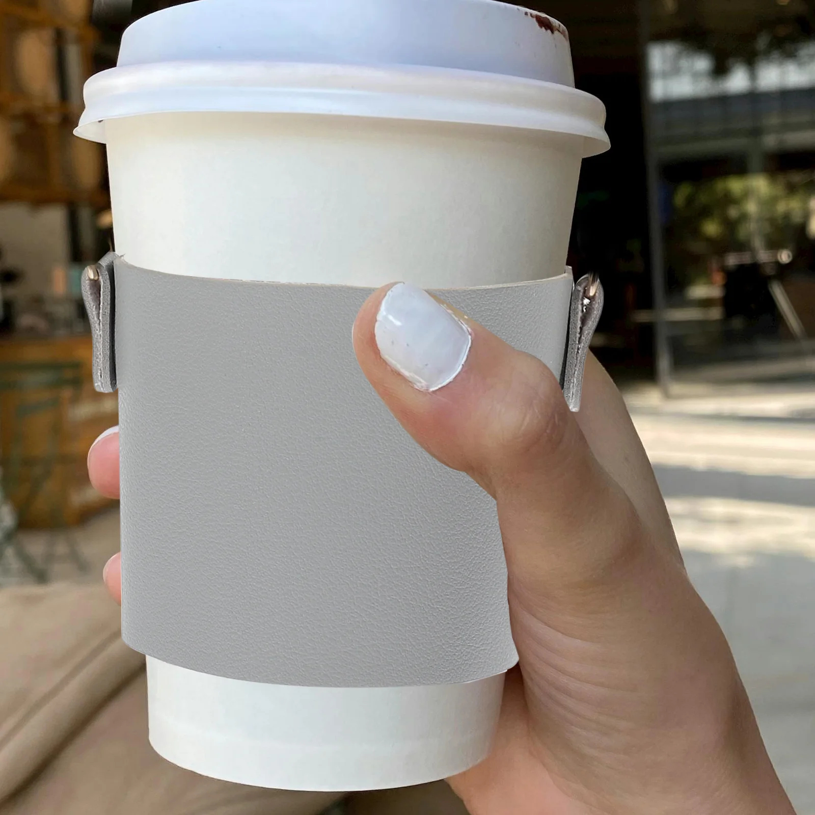 

Coffee Sleeve Holder Cup Carrier Holders with Handle Carriers for Drinks Sleeves Reusable Carrying Pouch