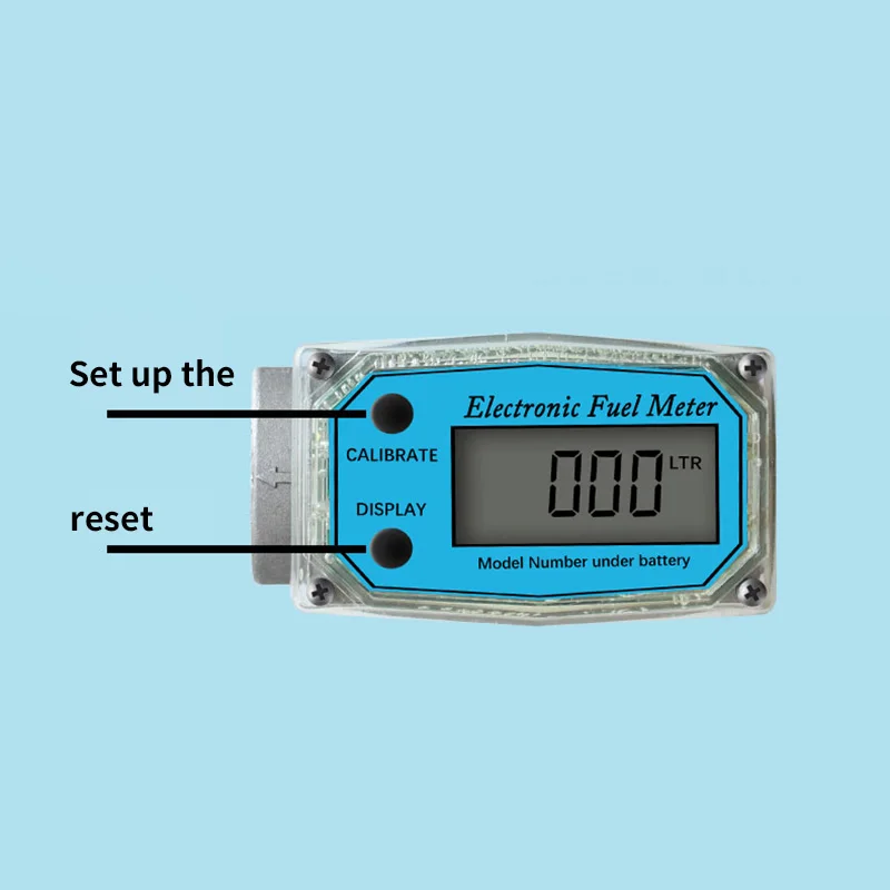 Turbine Digital Gasoline Flow Counting Flowmeter K24 Electronic Liquid Turbine Flowmeter 5-100L/Min