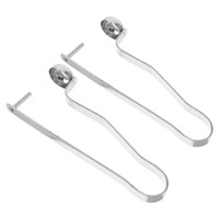 2pcs Jujube Corer Stainless Steel Fruit Date Pit Remover Cherry Pitter Tool Set Seed Core remover Kitchen Camping Hiking