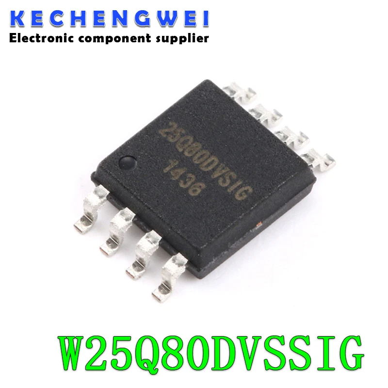 10pcs W25Q80DVSSIG W25Q80DVSIG 25Q80DVSSIG 25Q80DVSIG 25Q80DV 25Q80 SOP-8