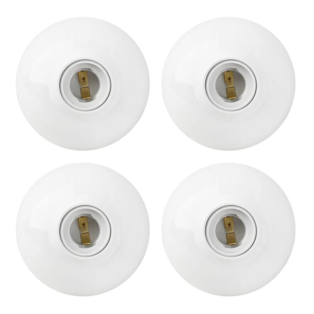 DIY E27 LED-Glühbirnenfassung mit rundem Sockel, 850 ° Feuerfeste Hängelampenfassung Industrielle Decken- und Wandleuchtenhalterung