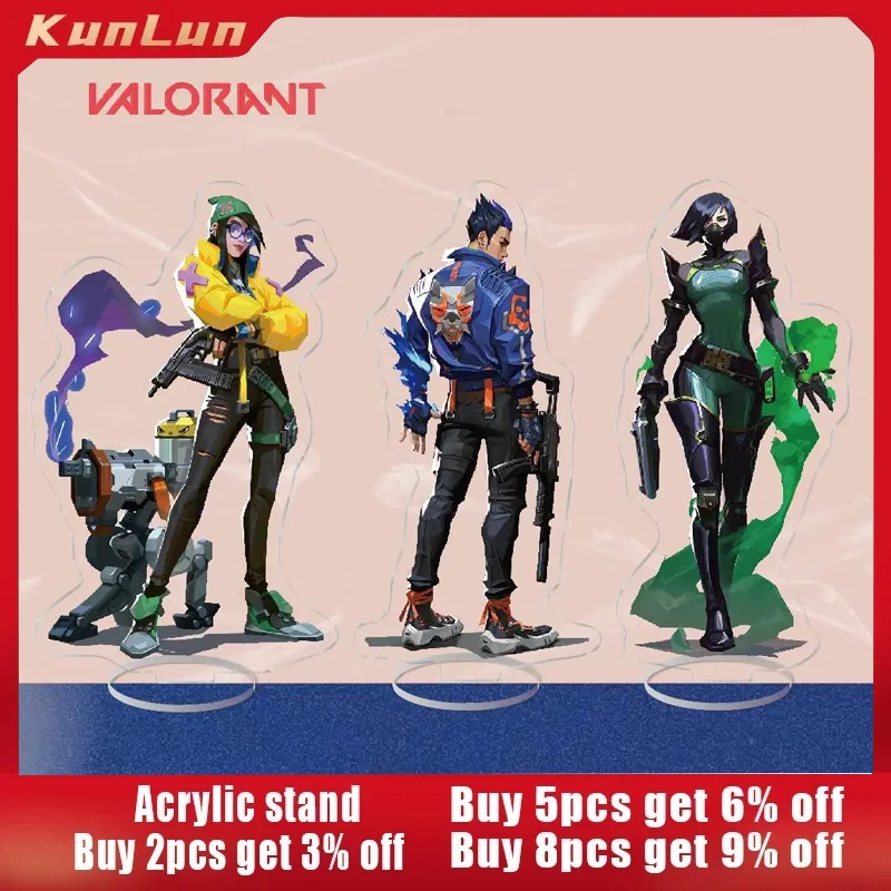 

25 Styles Valorant Game Peripherals Full Acrylic Stand Figures Collectible Desk Ornaments Birthday Gift for Boyfriends Boy Toy