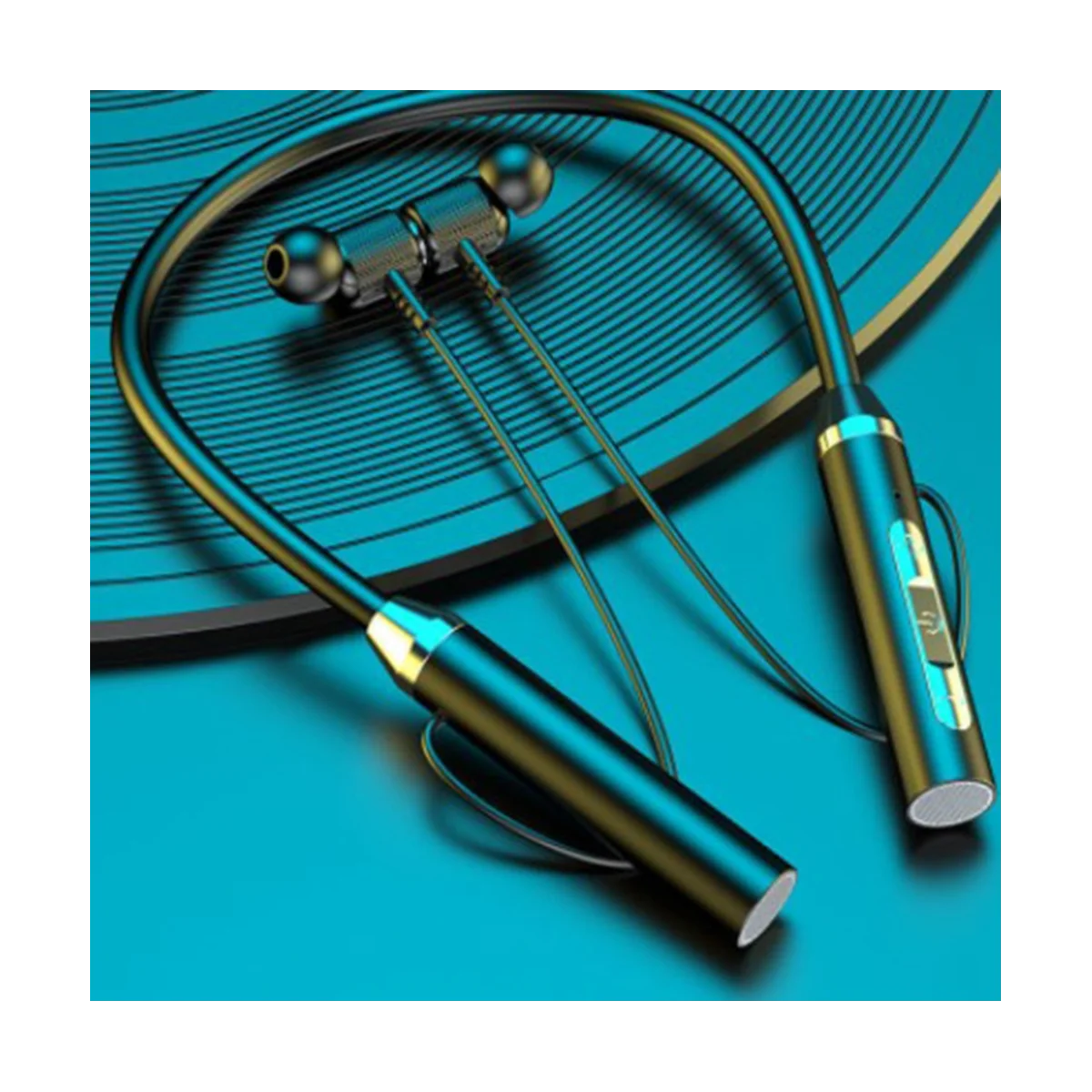 ユニバーサルBluetoothワイヤレスインイヤーヘッドセット,ステレオ,ノイズリダクション,スポーツカード,マイク,黒