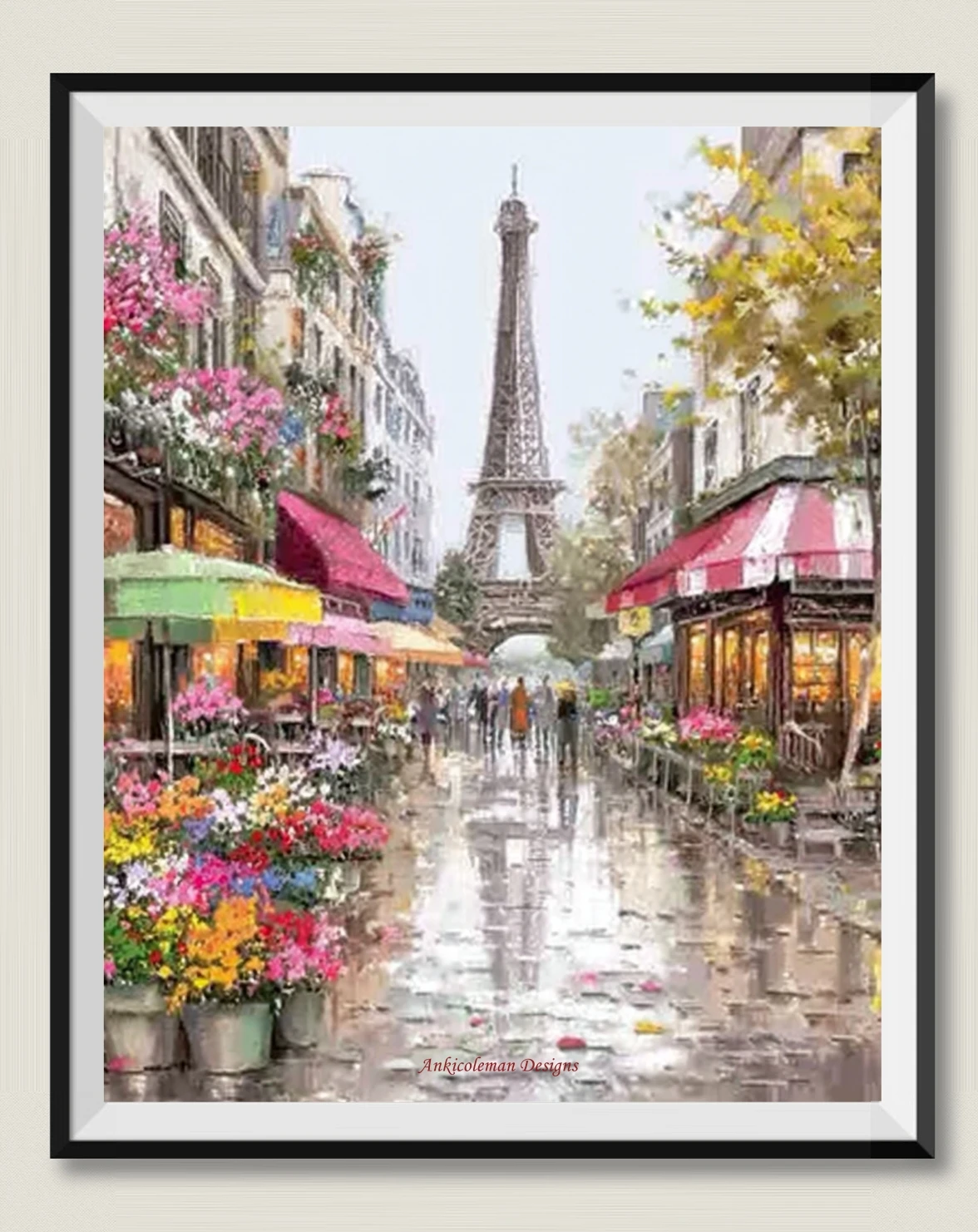 

Needlework for embroidery DIY DMC High Quality - Counted Cross Stitch Kits 14 ct Oil painting - Paris in Bloom