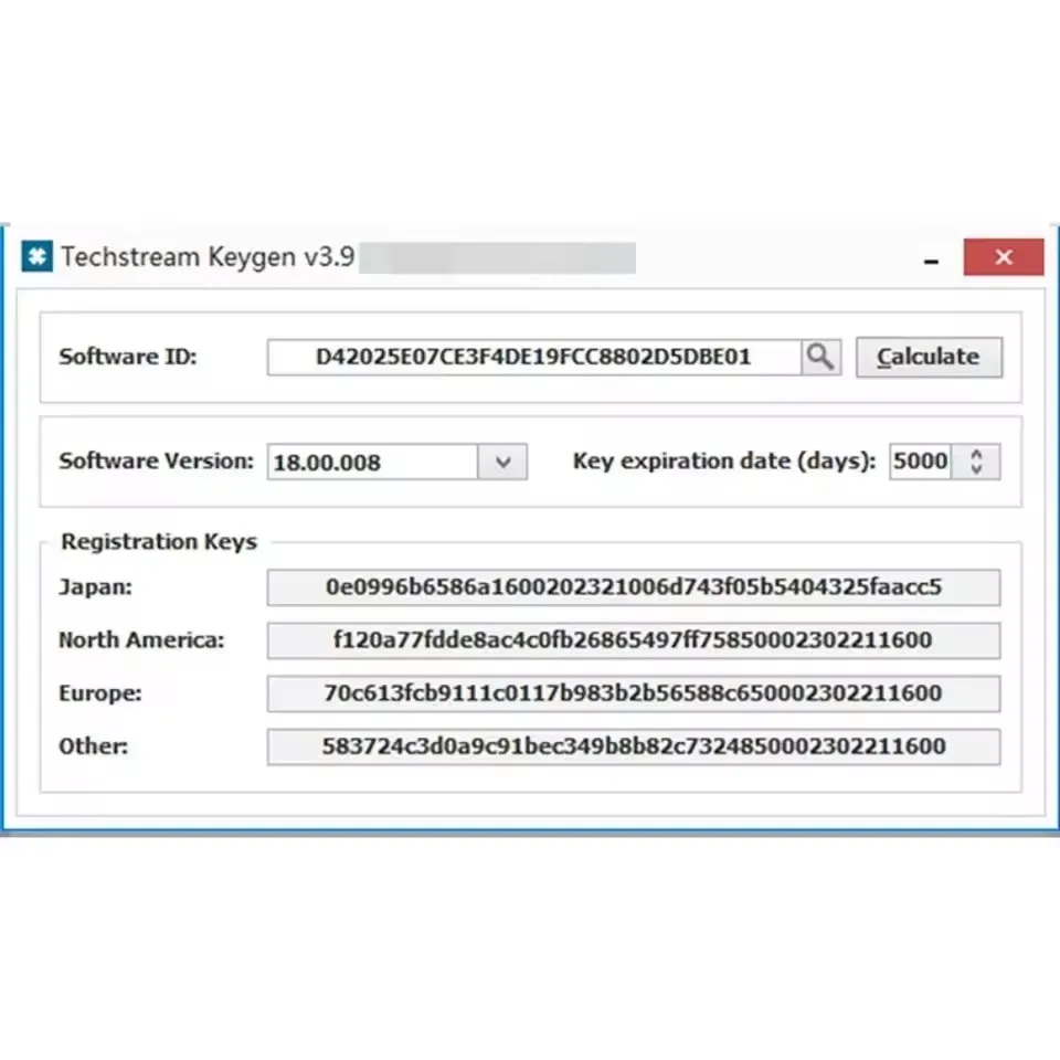 For TOYOTA TIS Techstream 18.00.008 Software Link and Active Code Work with MINI VCI MINIVCI Newest Version