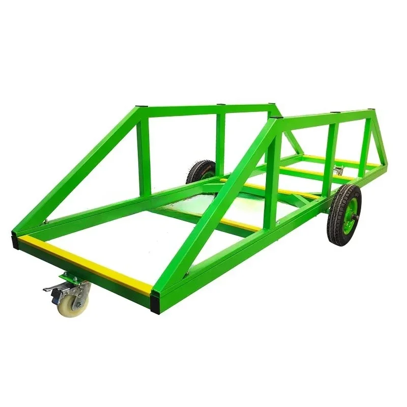 

U-shaped heavy material rack 1.5 tons loading aluminum profile transport cart tube storage and moving rack