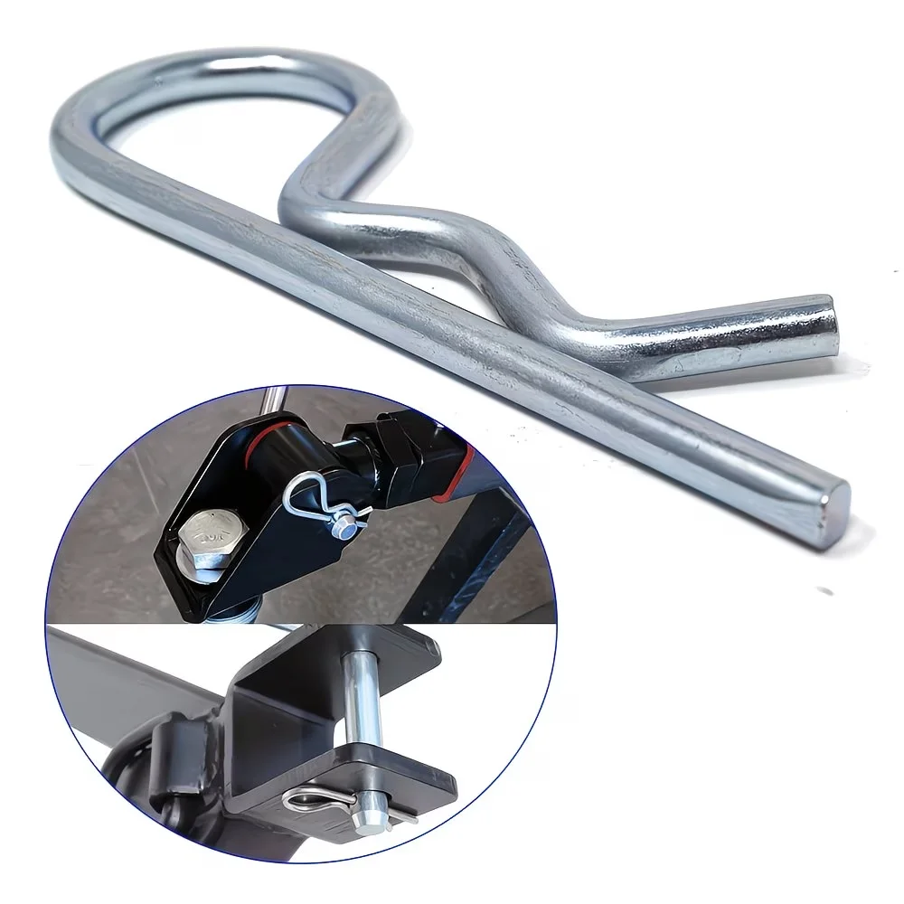 50pcs Cotter Pins Spring Connectors 1.2/1.5/1.8/2/2.5mm, R-Clips Splint Assortment Galvanised Spring Pins Safety Pins Set