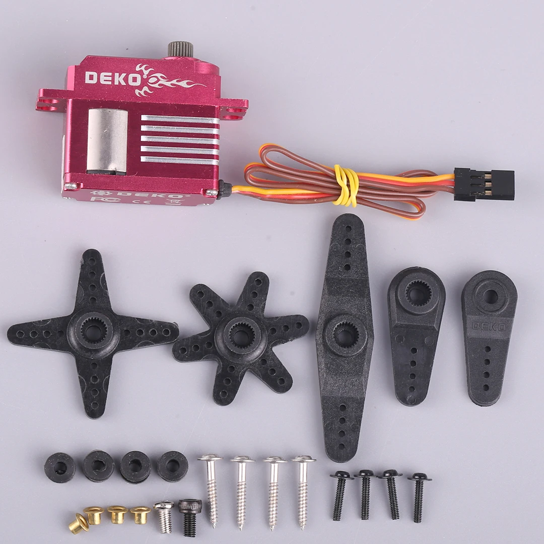 DEKO HV6295 แรงดันไฟฟ้าสูงขนาดกลาง Digital Servo เฮลิคอปเตอร์พวงมาลัยเกียร์ใช้ได้กับ 450/500 Swashplate ล็อคหาง FPV