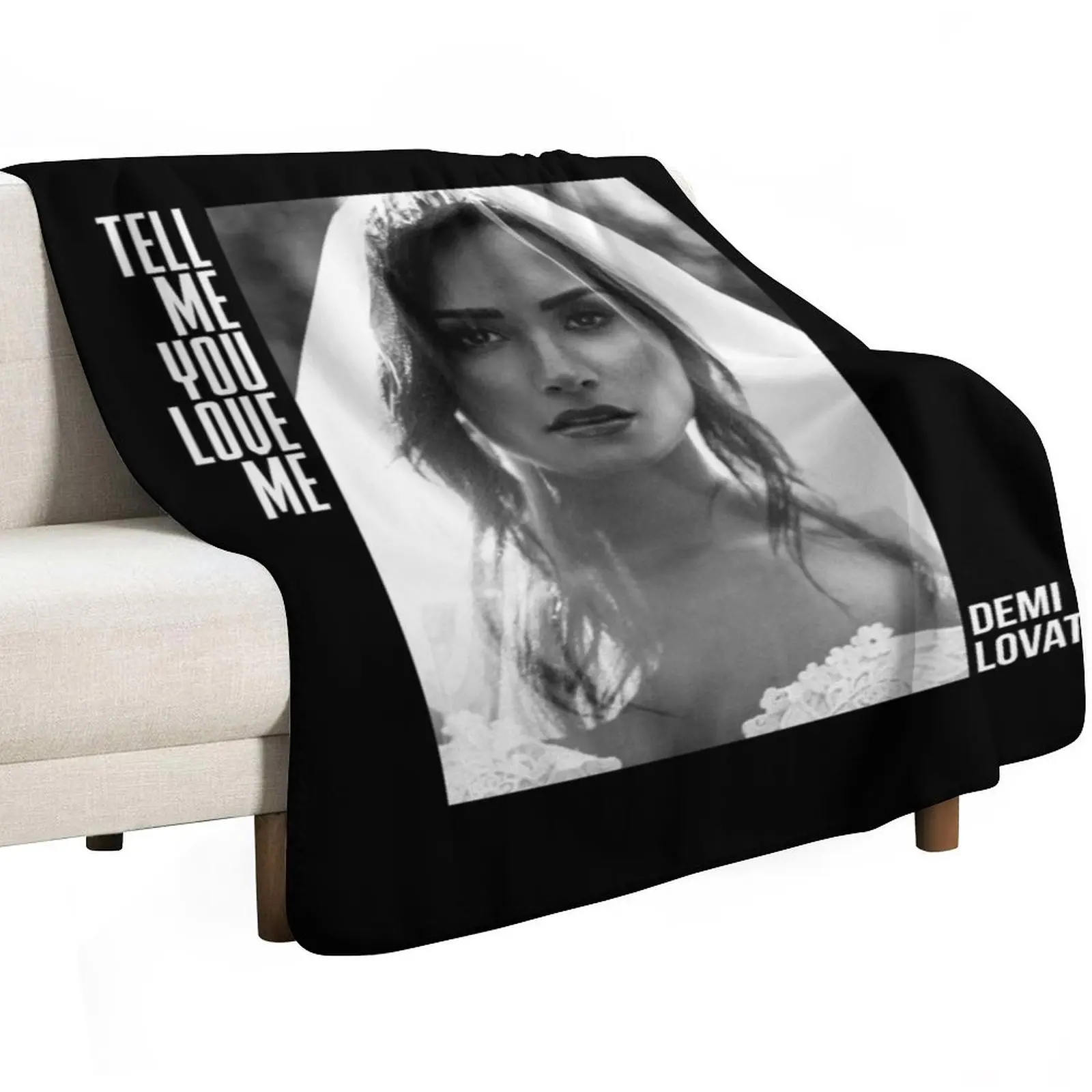 Demi Lovato, Tell Me You Love Me Throw Blanket Bed Fashionable warm winter cosplay anime Hairys blankets and throws Nap Blankets