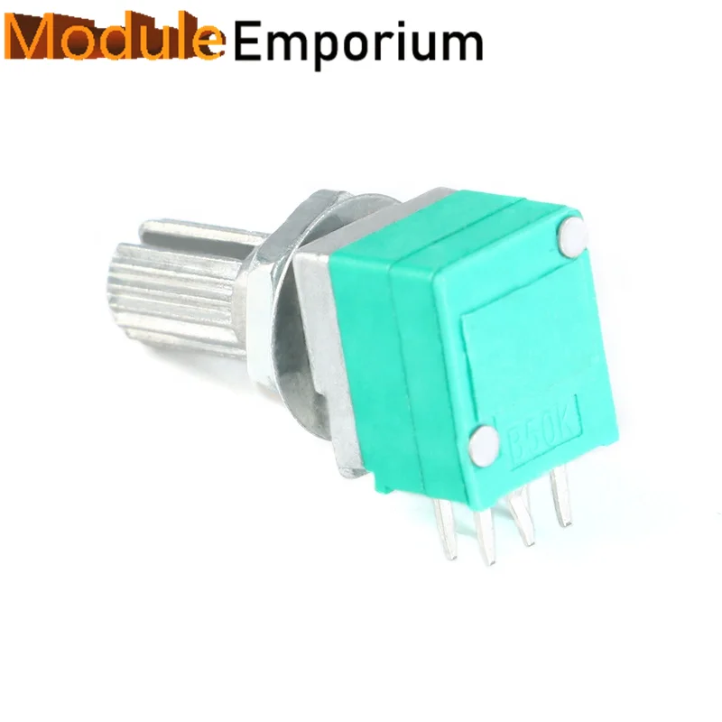High Quality 6 Pin 15mm B5K B10K B20K B50K B100K Audio Amplifier Sealed Dual Potentiometer RK097G