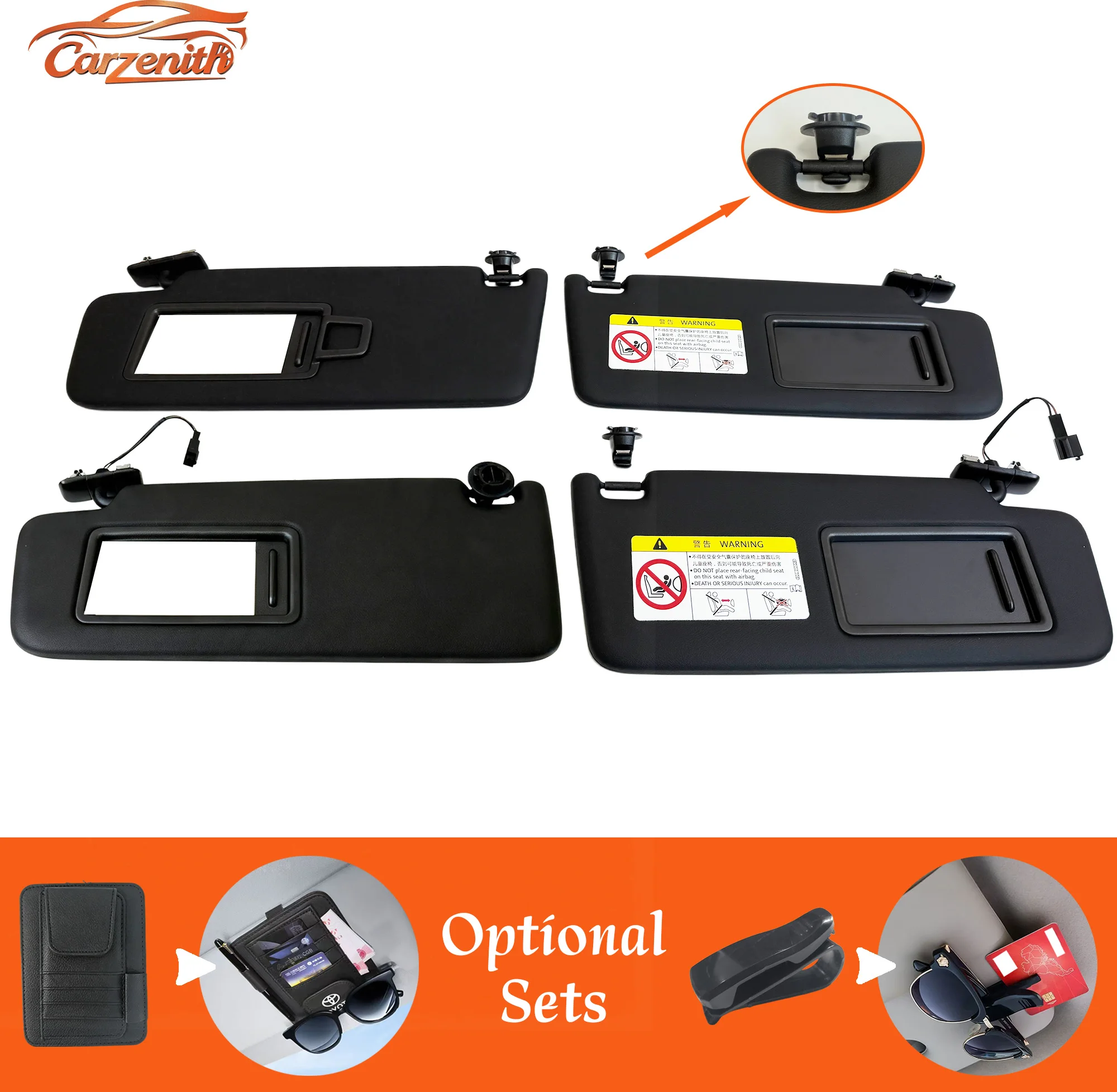 Sun Visor For Porsche Macan 95B 2014 2015 2016 2017 2018 2019 2020 2021 2022 2023 2024 2025 2026 Driver Passenger Side Sunvisor