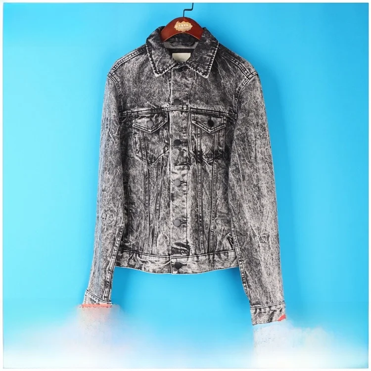 

Faionable ort Повседневная джинсовая куртка для мужчин Универсальная смешанная и подходящая серия UO Young Sle Li Xin Kuai Женское пальто ort