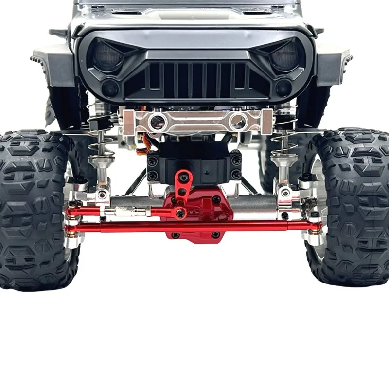 Varilla de enlace de dirección de Metal, varilla de tracción y brazo Servo para MN128 MN86 G500 1/12 coche trepador de control remoto, piezas de mejora
