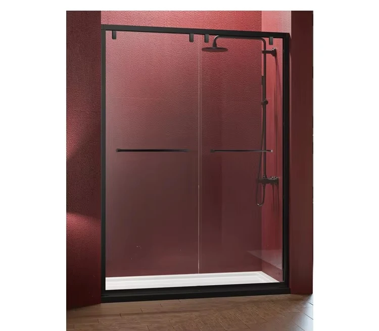

Bathroom Waterproof Enclosed Shower Cubicles Shower Cabin Sliding Double Tempered Clear Glass Shower Rooms