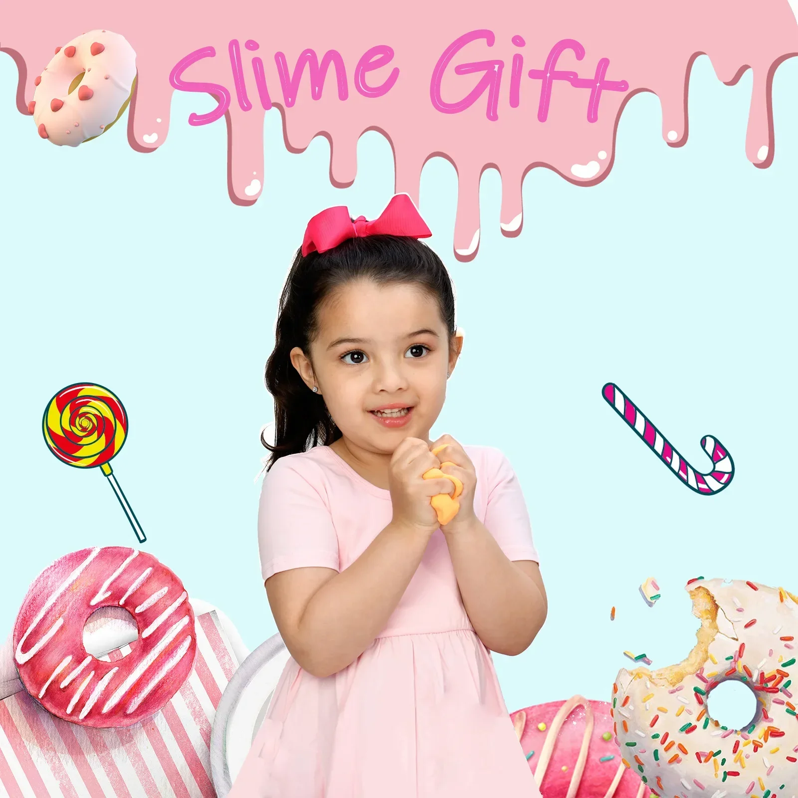 Sweet Treats Slime Kit Diy Foaming Glue Fake Water Slime Girl Bubble Set Crystal Mud Safety DIY Ice Cream Squishy Toy with Box