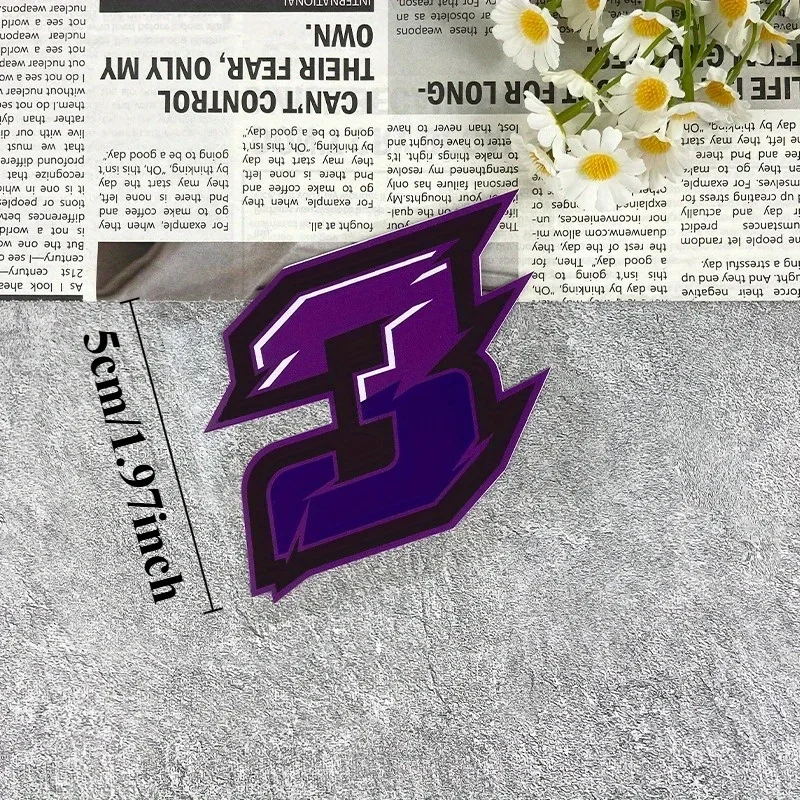 1PC Lightning Number Design Car Motorcycle Sticker, Trendy Decal for Auto Moto Body, Eye - Catching Vehicle Numerical Sticker