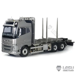 LESU1/14 FH16 6*6 full metal wood truck simulation car model toy chassis field