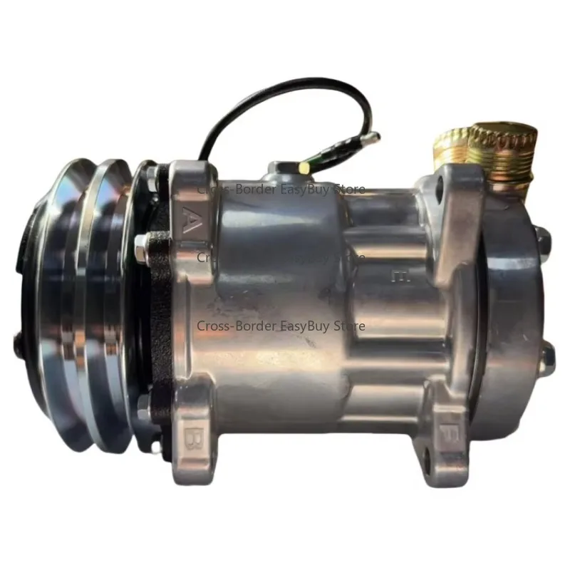 Compresor de aire acondicionado automático OEM 2pk Sanden SD7H15 para autobús nuevo compresor de aire acondicionado refrigerante 12V 24V R134a