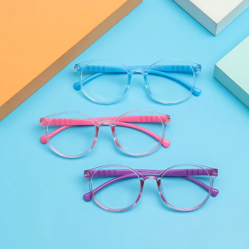 Children UV400 Soft Frame Computer Glasses Blue Light Blocking Glasse Kids Eyewear Clear Lens
