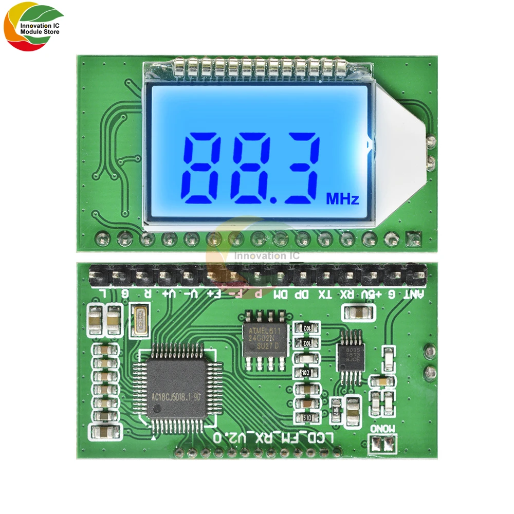 FM Transmitter Module 87-108MHZ FM Digital Wireless Microphone Stereo Audio Transmitter Radio Radio Transmitter Receiver Module