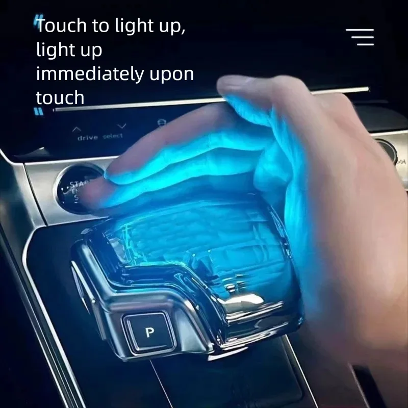 

LED Left-Hand Drive Suitable For Audi A4 A5 A6 A7 Q5 Q7 Crystal LED Gear Head, Seven Color LED Crystal Gear Shift Head, Type-c